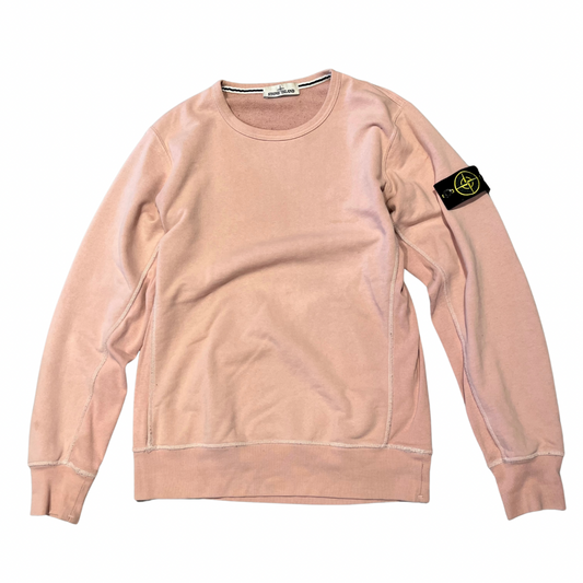 Stone Island Patch Crewneck Pink (Preowned)
