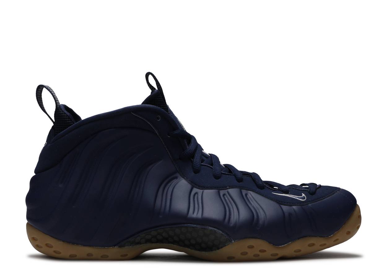 Nike foamposite deals navy blue