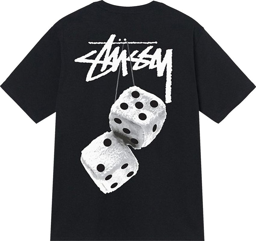 Stussy Fuzzy Dice Tee Black – Utopia Shop