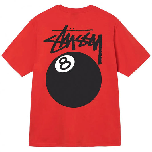 Stussy 8 Ball Tee Red