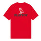 Ovo X Playboy Magazine Owl Logo T-Shirt Red