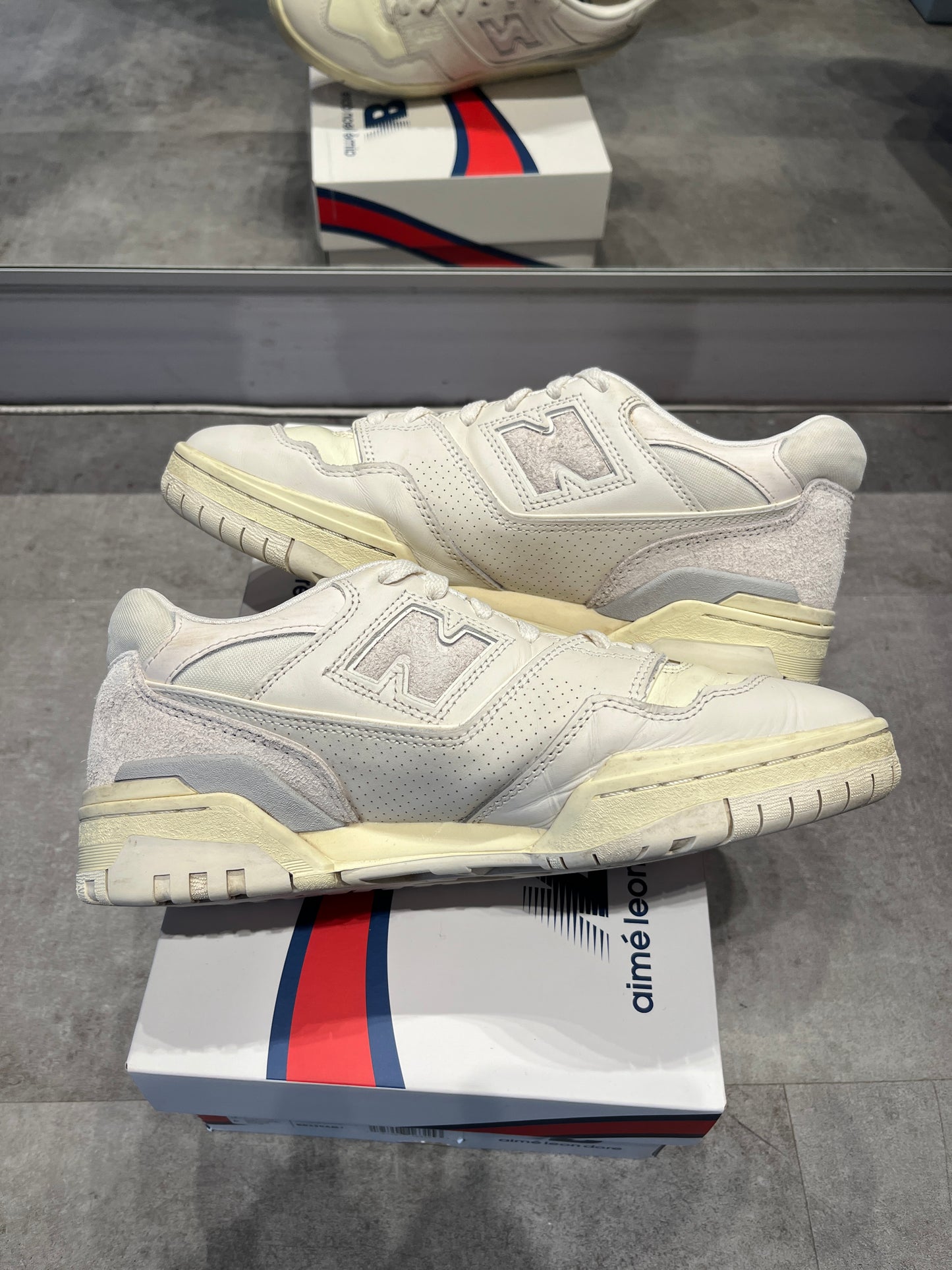 New Balance 550 Aime Leon Dore White Leather (Preowned)