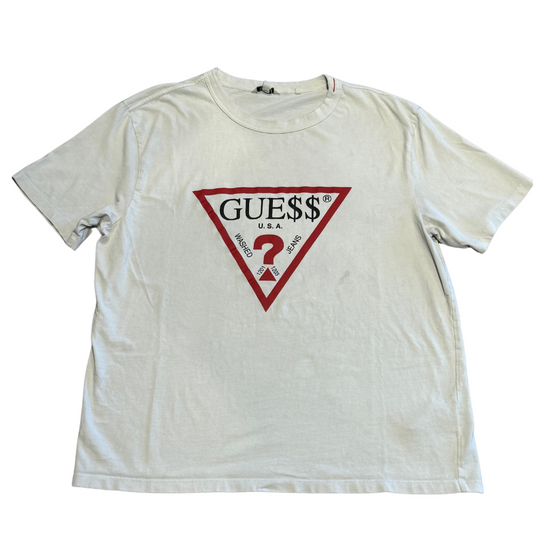 Guess Jeans x A$AP Rocky White Logo Tee (Preowned)