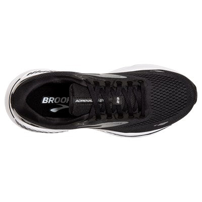 Brooks Men's Adrenaline GTS 23 D Width Black White Running Shoe