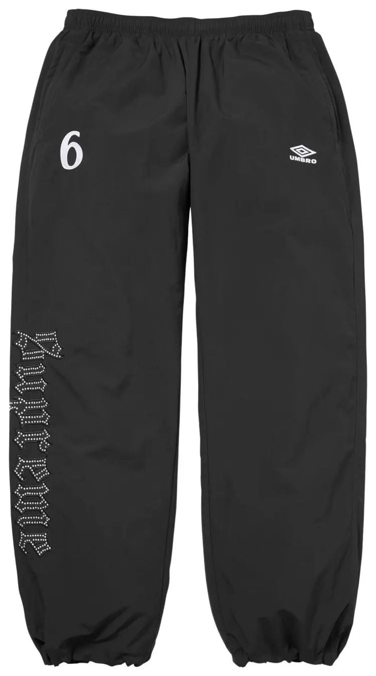 Supreme Umbro Rhinestone Track Pant Black – Utopia