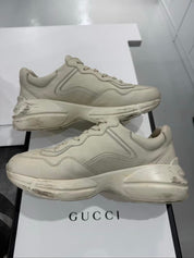 Gucci Rhyton Leather Sneaker - Pre-Owned Gucci 6/ Size 7.5M