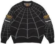 Supreme Vanson Leathers Spider-Man Sweater Black
