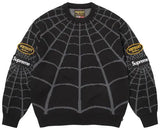Supreme Vanson Leathers Spider-Man Sweater Black
