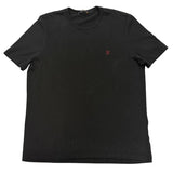 Louis Vuitton Small Embroidered LV Logo T-Shirt Black/Red - Pre-Owned Size XL