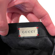 GUCCI La Saison Logo Label Drill Baseball Cap Black (Preowned) - Pre-Owned