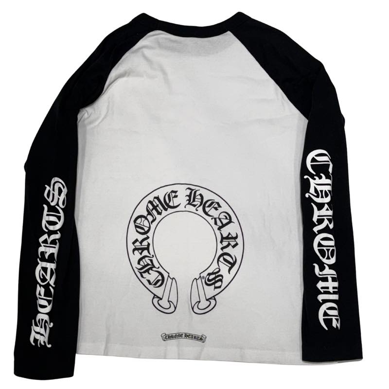 Chrome Hearts Baseball Horseshoe L/S T-Shirt - Lightly Pre-Owned Size XXL