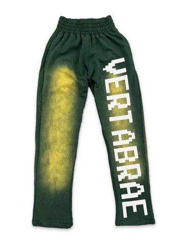 Vertebrae Sweatpants Washed Green/White