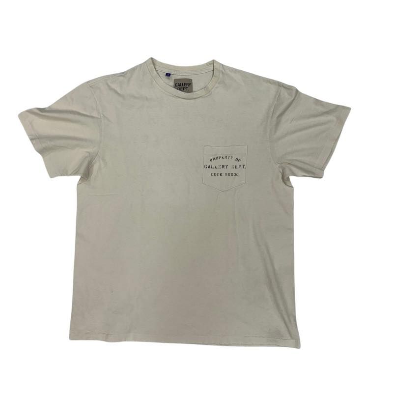 Gallery Dept Property Of Stencil Tee Antique White - Pre-Owned Size L