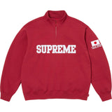Supreme Shop Flag Half Zip Pullover Red