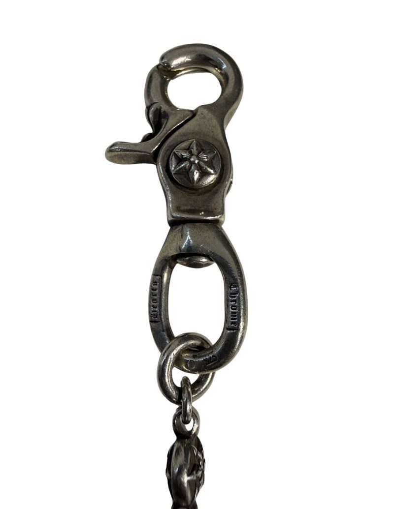 Chrome Hearts Star Ball Wallet Chain w/Keyring - Lightly Used (21 Inches)