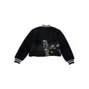 3.Paradis Girl Varsity Jacket Black