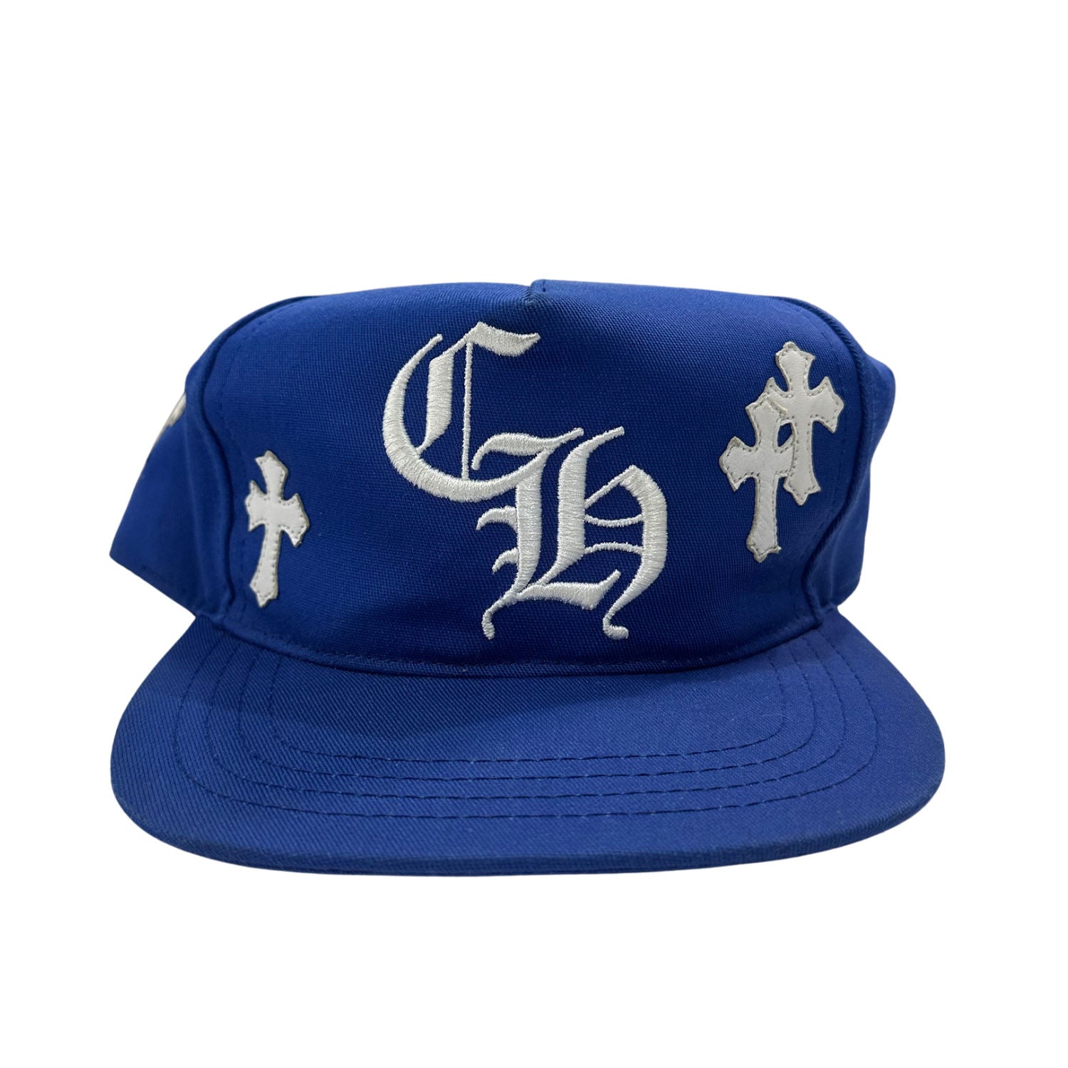Chrome Hearts CH Multi Patch Trucker Hat Blue/White - Lightly Pre-Owned