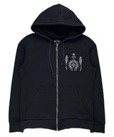 Chrome Hearts Foti Tic Tac Toe Zip-Up Hoodie Black - Lightly Used Size M
