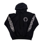 Chrome Hearts Floral Horseshoe Pullover Hoodie Black - Pre-Owned Size M