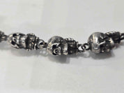 Chrome Hearts Silver Foti Skull Wallet Chain (21 Inches) - Lightly Pre-Owned