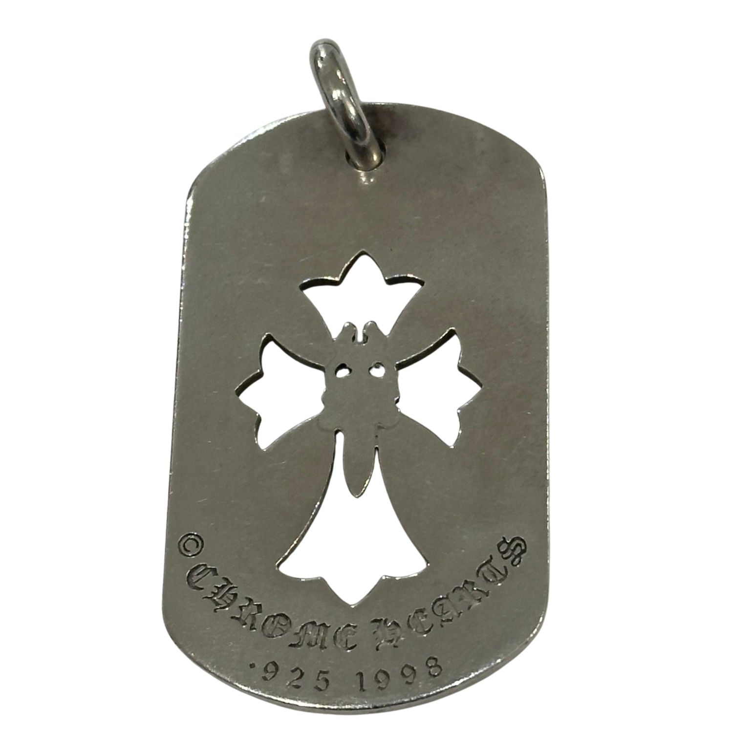 Chrome Hearts Large Cut Out Cross Dagger Dog Tag Pendant - Pre-Owned