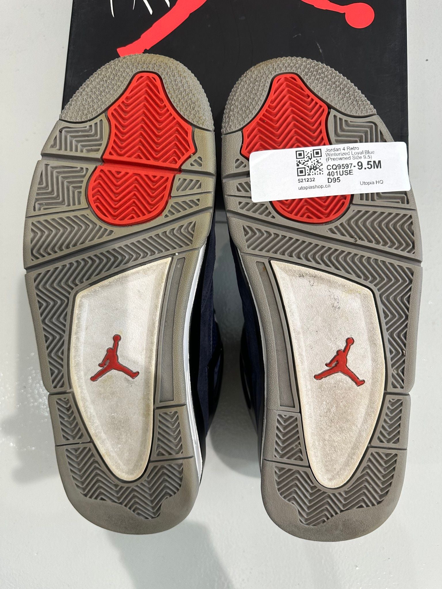 Jordan 4 Retro Winterized Loyal Blue - Pre-Owned Size 9.5