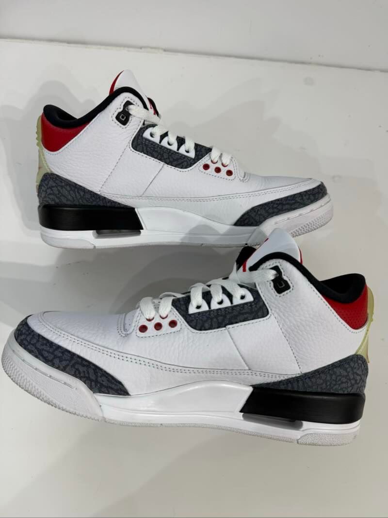 Jordan 3 Retro SE Fire Red Denim (2020) - Pre-Owned Size 8 (No original box)