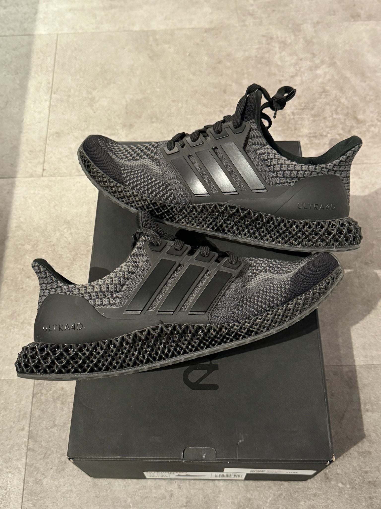adidas Ultra 4D 5.0 Black Carbon (Preowned) - Pre-Owned (No original box)
