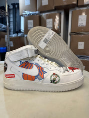 Nike Air Force 1 Mid Supreme NBA White - Pre-Owned Size 12 (No original box)