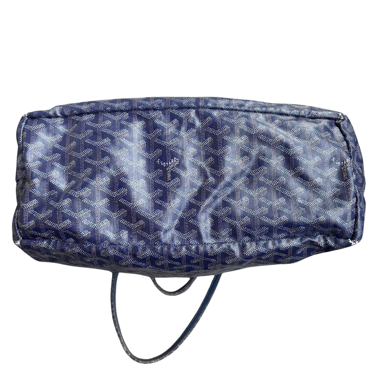 Goyard Saint Louis Tote MM Navy Blue (Preowned Vintage) - Pre-Owned