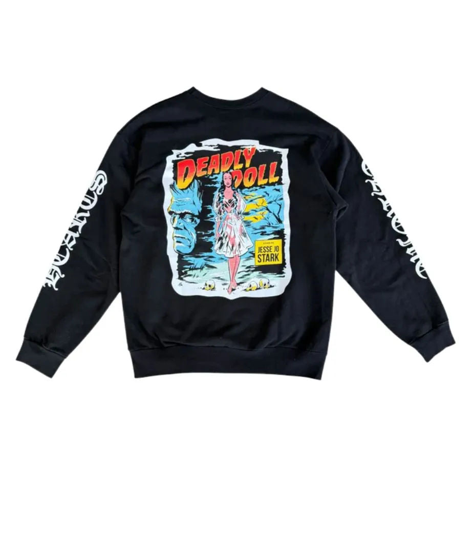 Chrome Hearts Deadly Doll Jesse Jo Stark Crewneck Black - Pre-Owned Size L