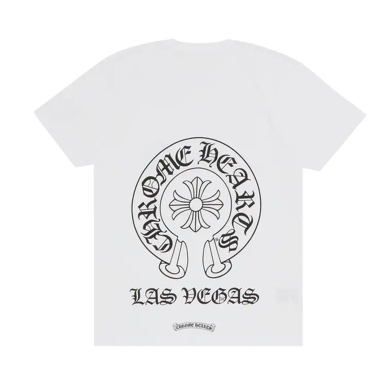 Chrome Hearts Las Vegas Exclusive Horseshoe Logo T-Shirt White