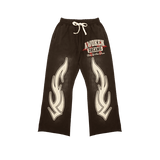 Awoken Dreams V1 Flared Sweatpants Brown