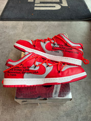 Nike Dunk Low Off-White University Red (Lightly Used)