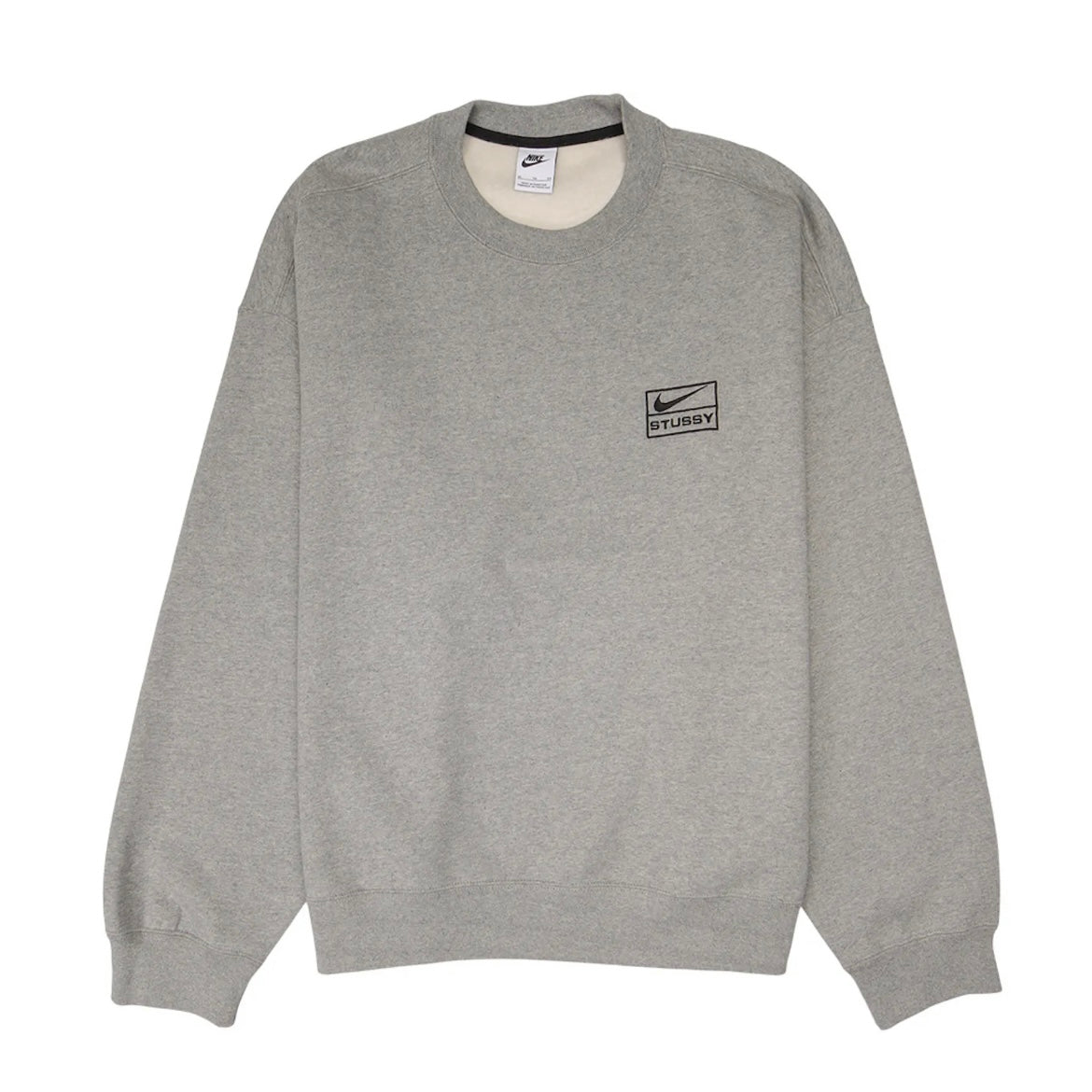 Nike X Stussy Fleece Crewneck Grey – Utopia