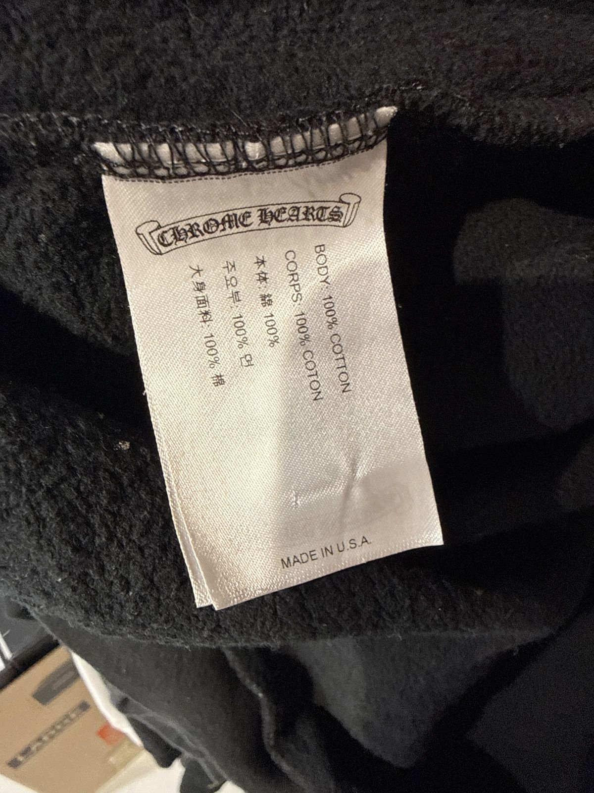 Chrome Hearts New York Exclusive Zip-Up Hoodie Black - Pre-Owned Size L