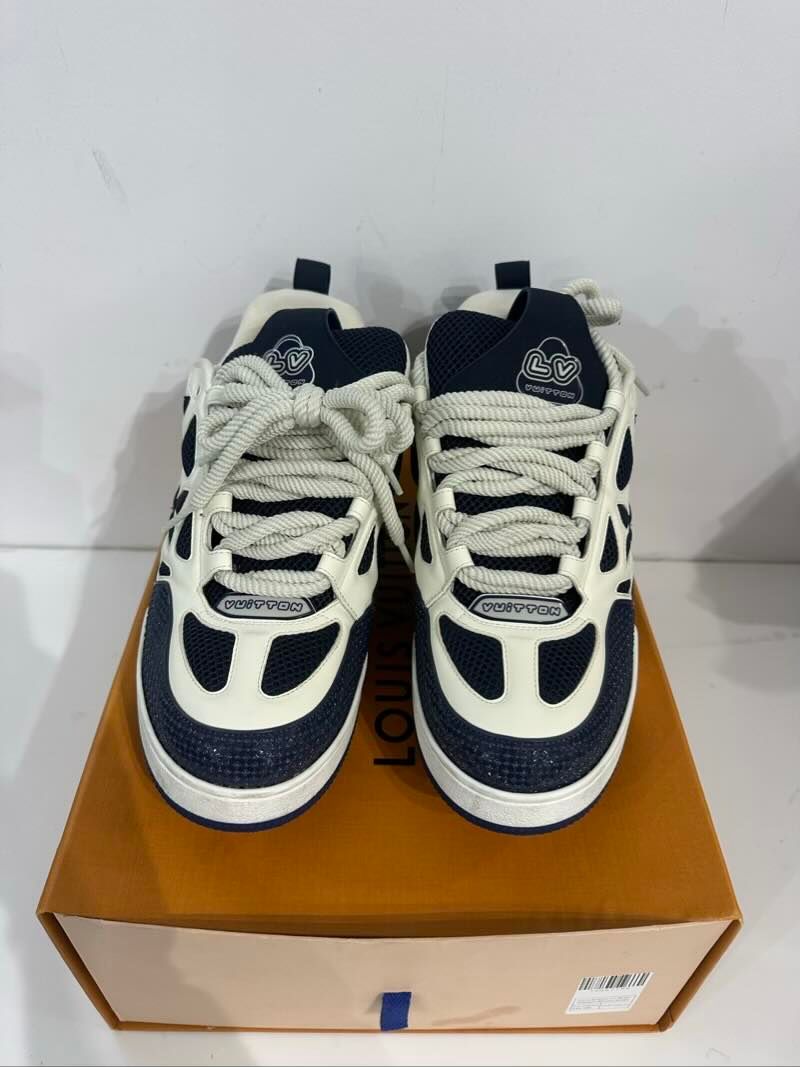 Louis Vuitton LV Skate Sneaker Marine White - Pre-Owned Size 11M
