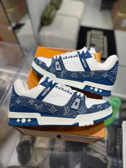 Louis Vuitton LV Trainer Monogram Denim White Blue - Worn Once LV 8.5/10M