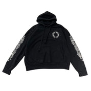 Chrome Hearts Horseshoe Floral Pullover Hoodie Black - Pre-Owned Size L