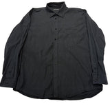 Balenciaga Tag Logo Dress Shirt Black - Pre-Owned Size L