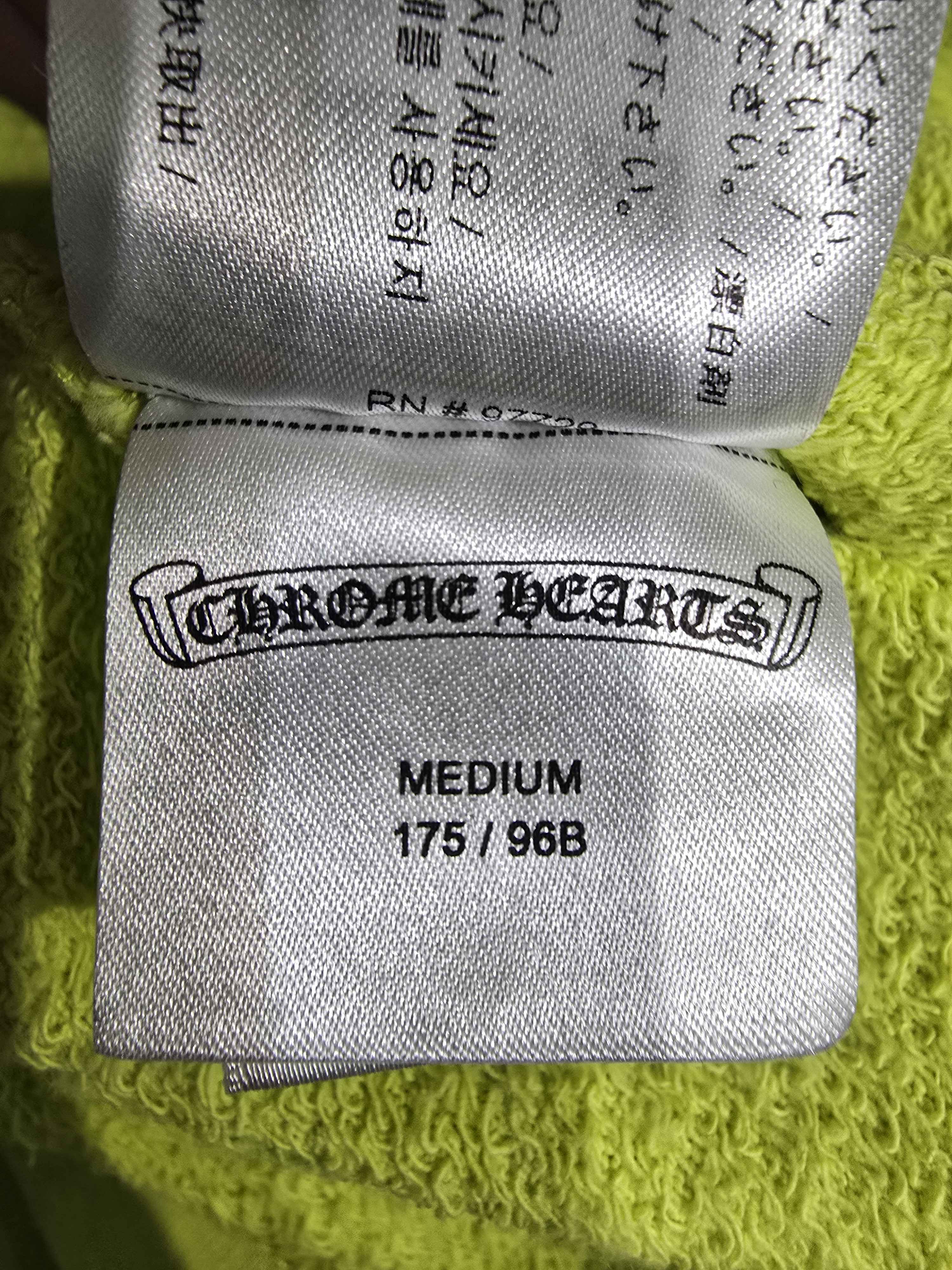 Chrome Hearts Matty Boy Link Crewneck Sweatshirt Lime Green - Pre-Owned Size M