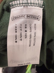 Chrome Hearts Military Green Orange Shoulder Logo Hoodie - Pre-Owned Size XL