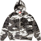Supreme Arc Thermal Lined Zip Up Hoodie Snow Camo