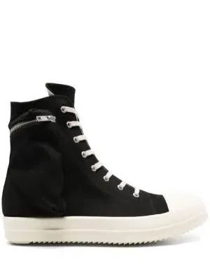 Rick Owens DRKSHDW Cargo Sneaks Black/Milk - Pre-Owned Size 10
