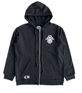 Chrome Hearts Hollywood Dagger Zip-Up Hoodie Black