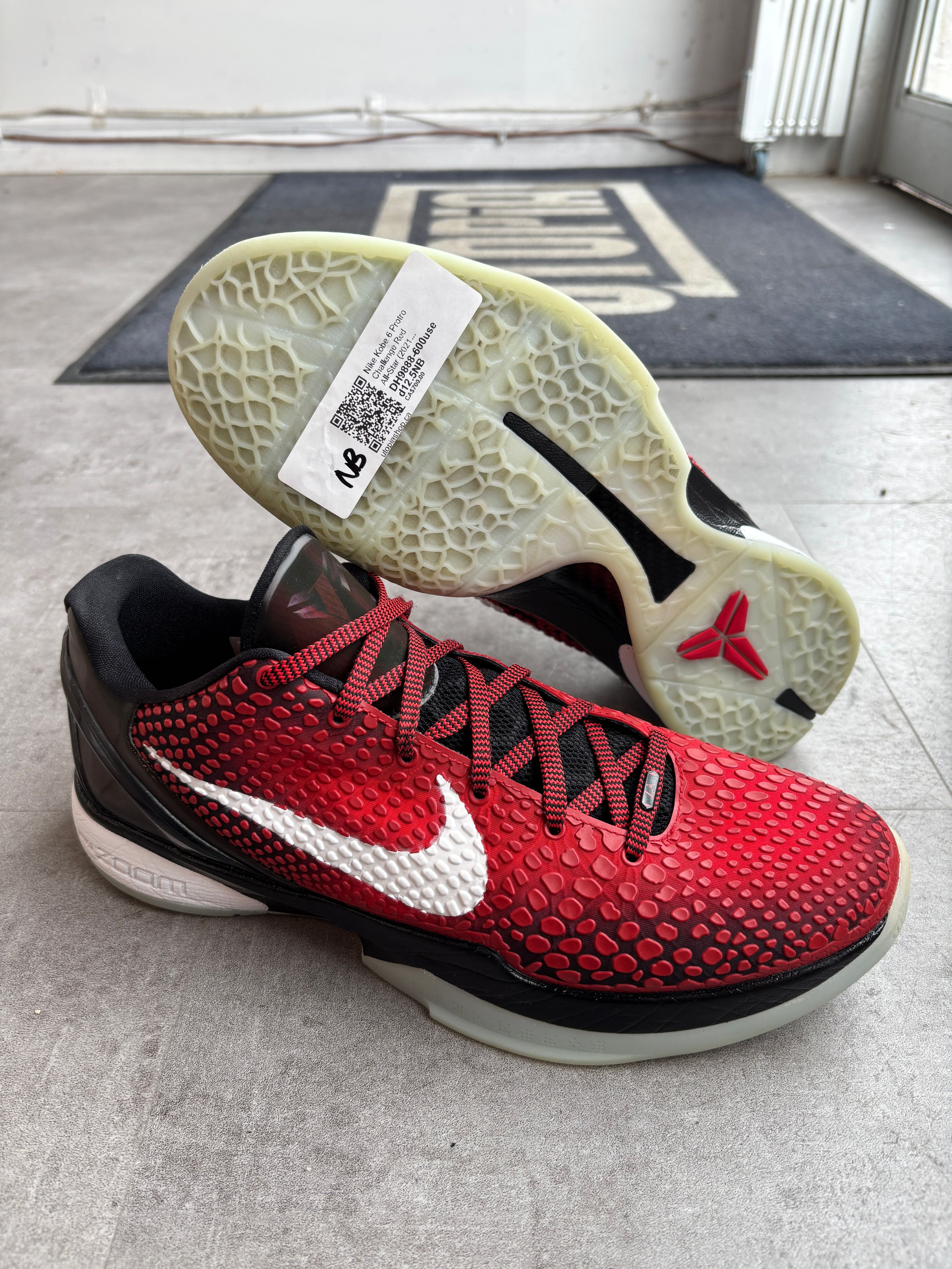 Nike Kobe 6 Protro Challenge Red All-Star (2021) - Pre-Owned Size 12.5 (No Original Box)