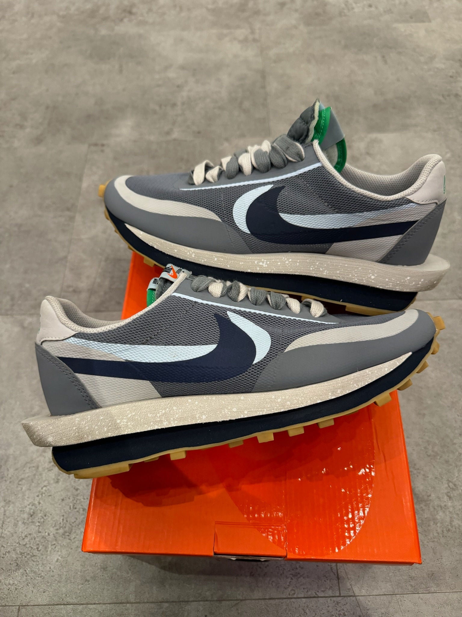 Nike LD Waffle sacai CLOT Kiss of Death 2 Cool Grey - Pre-Owned Size 9