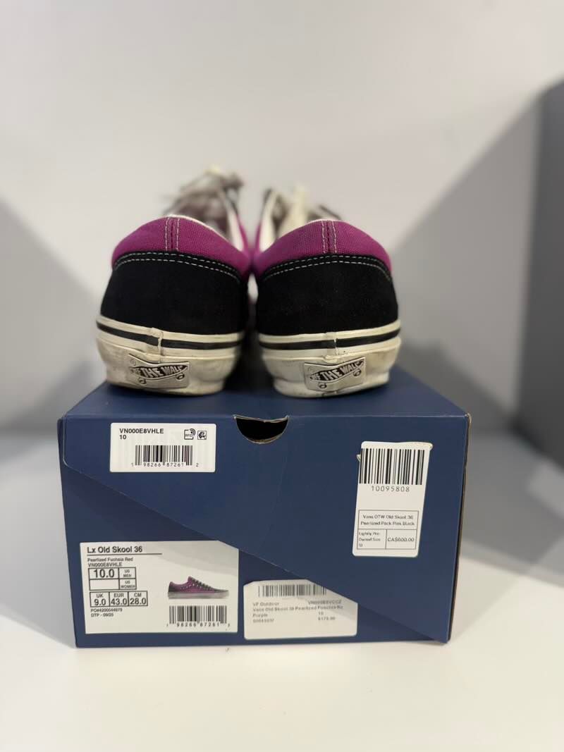 Vans OTW Old Skool 36 Pearlized Pack Pink Black - Lightly Pre-Owned Size 10