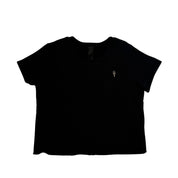 Chrome Hearts Y Not Dagger Cemetery Cross Patch Women's S/S Sweatshirt - Gently Used Size M
