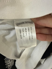 Chrome Hearts Horseshoe Baseball Shirt White/Black - Pre-Owned Size L